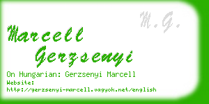 marcell gerzsenyi business card